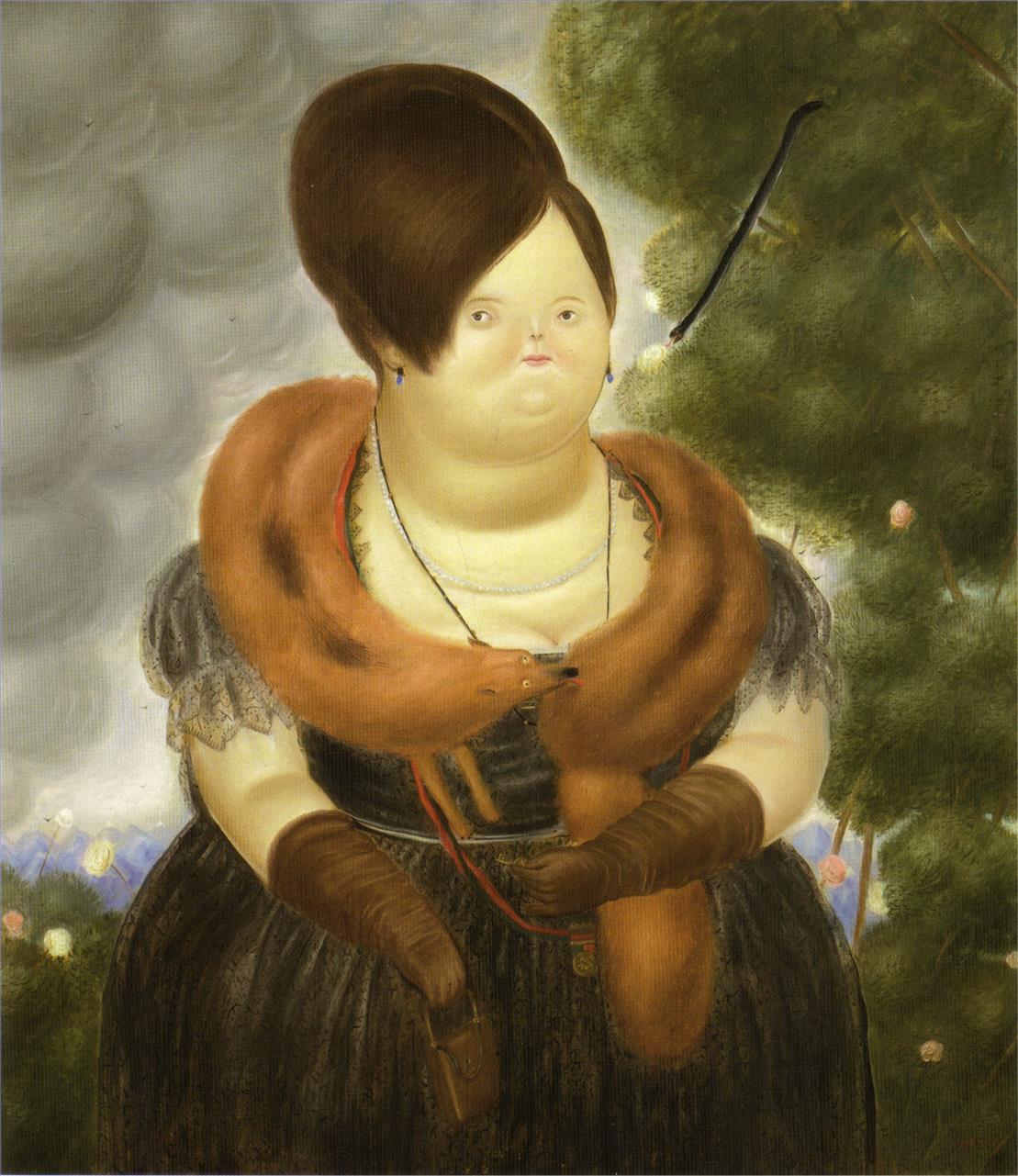 La Première Dame Fernando Botero Peintures à l'huile